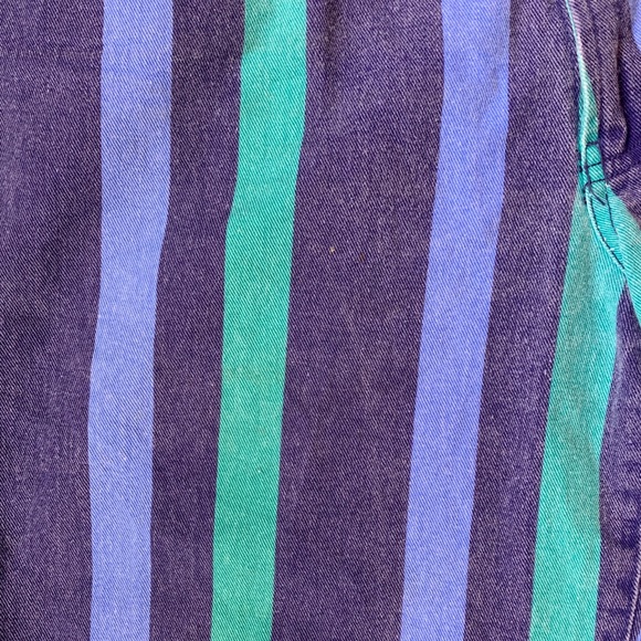 Vintage Union Bay Striped Denim Shorts - Picture 5 of 7